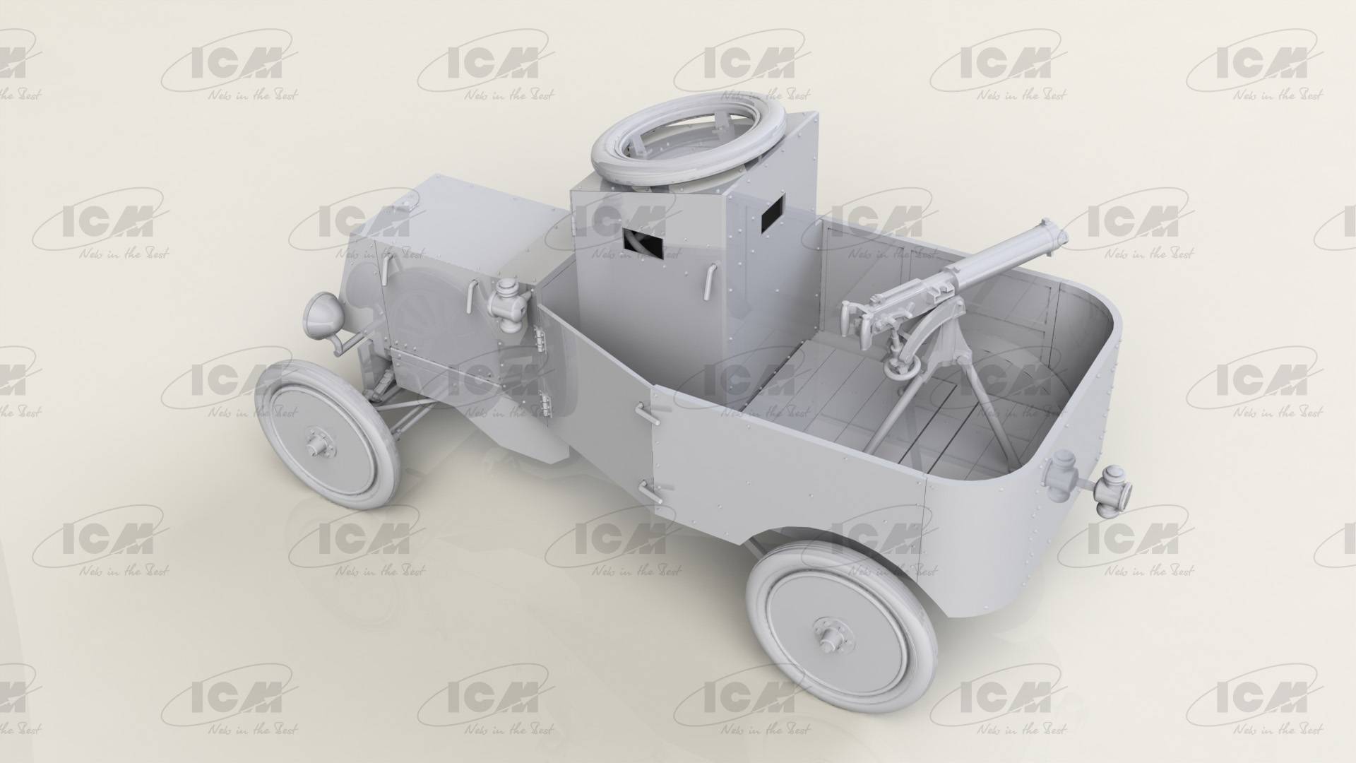 Model T RNAS Armoured Car with WWI British Tank Crew – Image 4