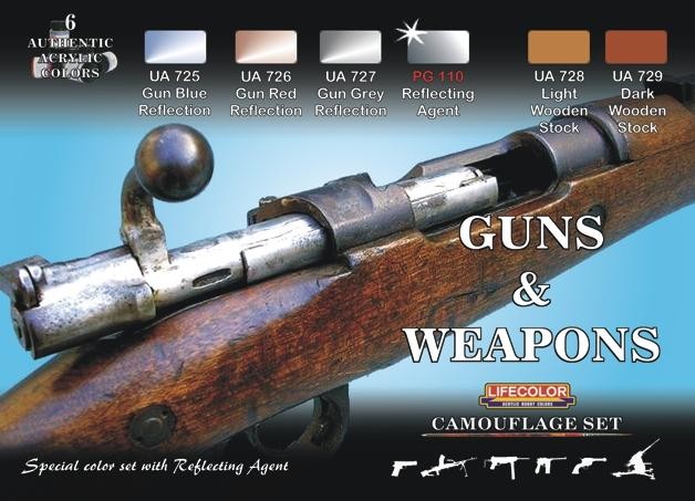 Peinture CAMOUFLAGE SET Guns and Weapons- 6x 22ml acrylic colours