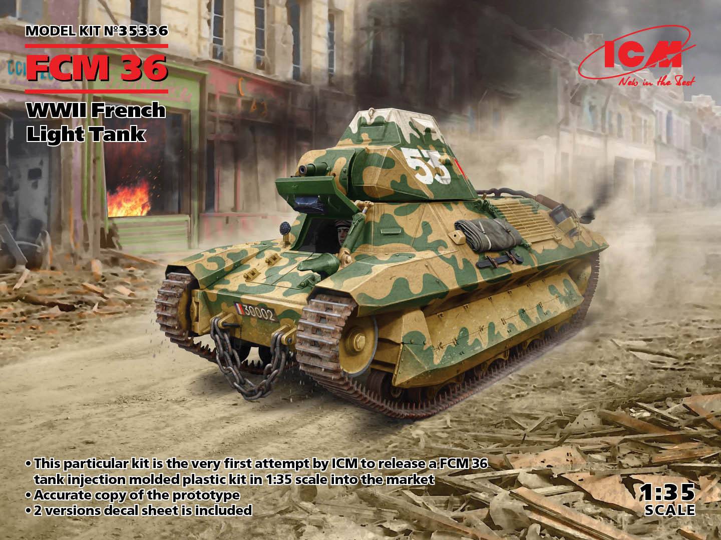 FCM 36 WWII French Light Tank