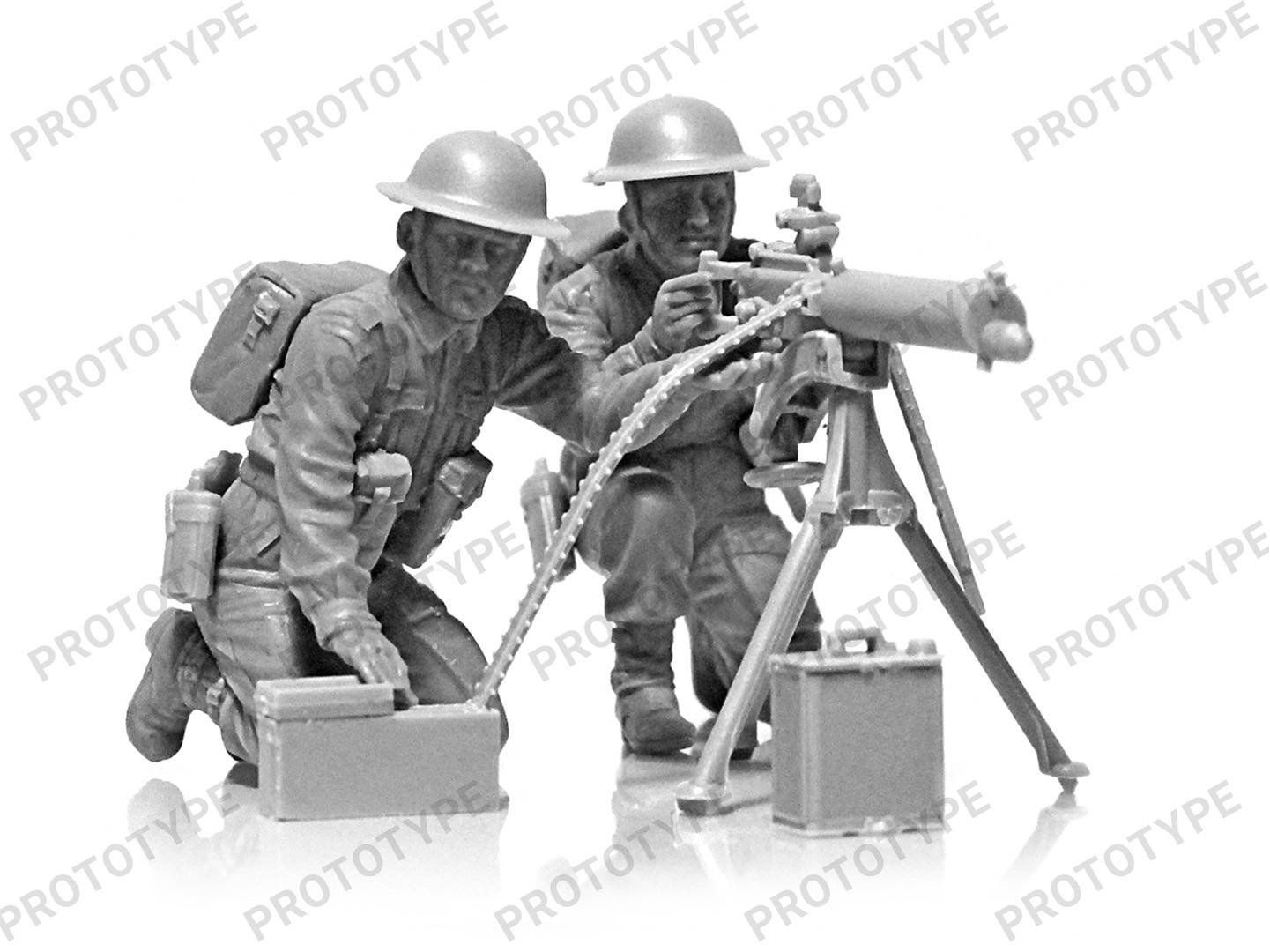 WWII British Vickers MG Crew – Image 3
