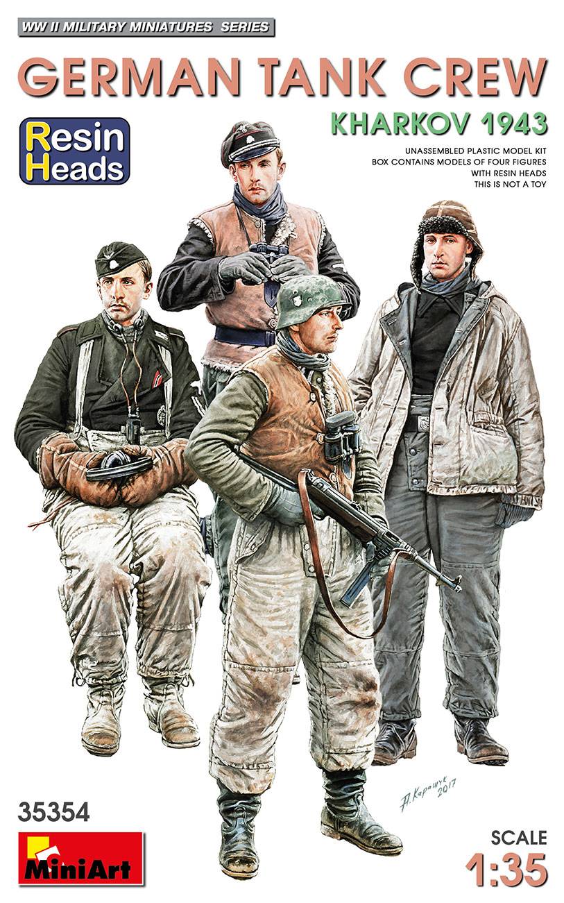 GERMAN TANK CREW. KHARKOV 1943. RESIN HEADS