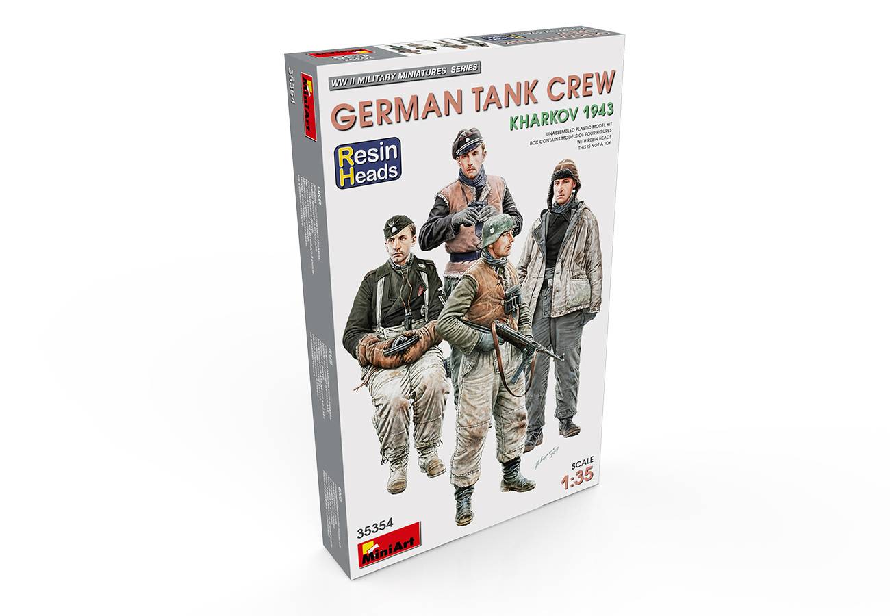 GERMAN TANK CREW. KHARKOV 1943. RESIN HEADS – Image 2