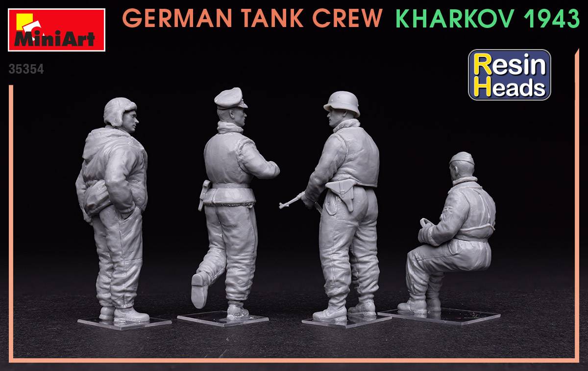GERMAN TANK CREW. KHARKOV 1943. RESIN HEADS – Image 5