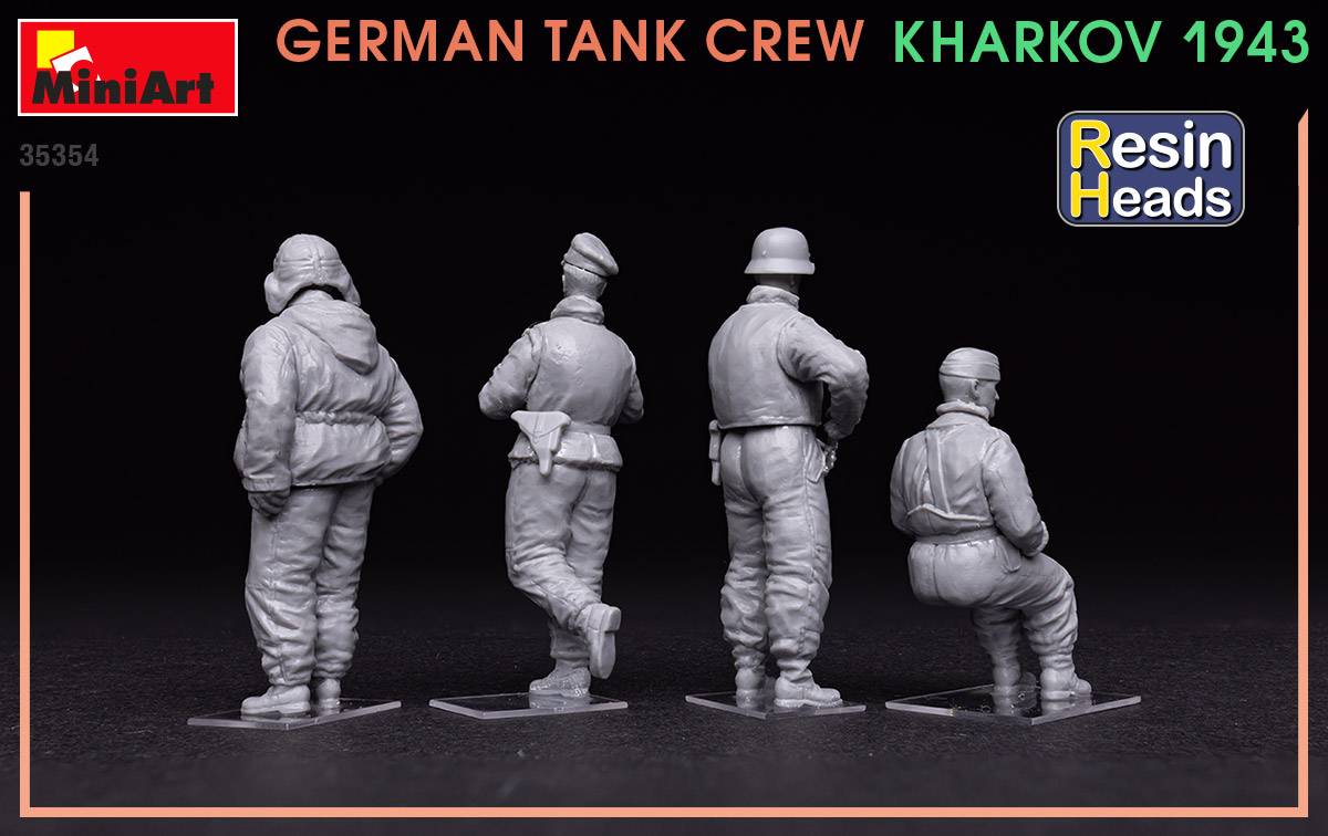 GERMAN TANK CREW. KHARKOV 1943. RESIN HEADS – Image 6