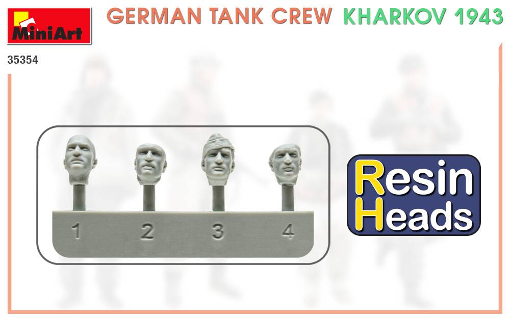 GERMAN TANK CREW. KHARKOV 1943. RESIN HEADS – Image 13