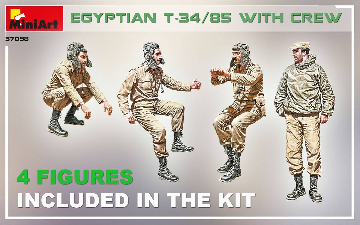 EGYPTIAN T-34/85 WITH CREW – Image 3