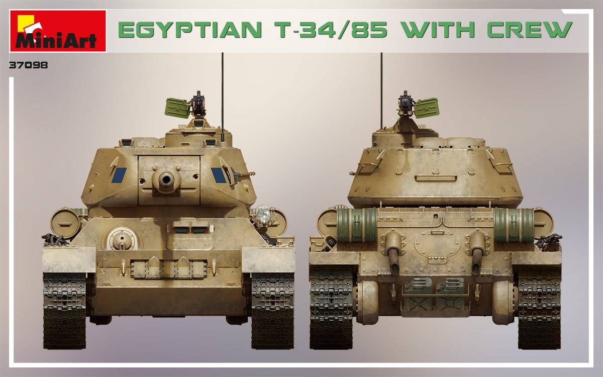 EGYPTIAN T-34/85 WITH CREW – Image 11