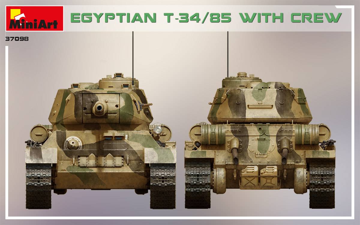 EGYPTIAN T-34/85 WITH CREW – Image 13