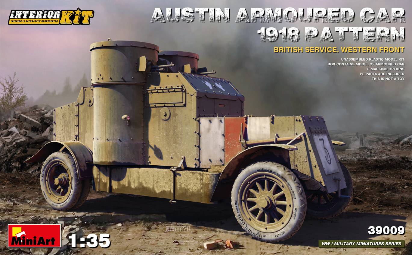 AUSTIN ARMOURED CAR 1918 PATTERN. BRITISH SERVICE. WESTERN FRONT. INTERIOR KIT