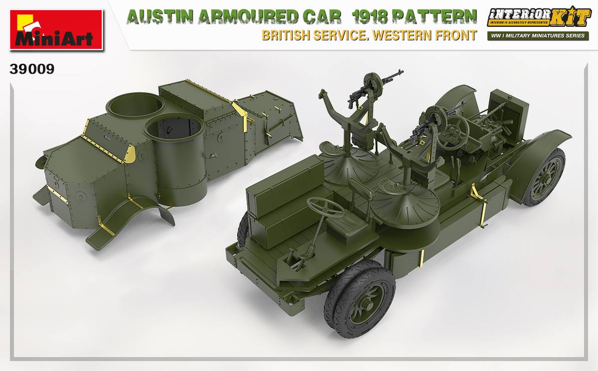 AUSTIN ARMOURED CAR 1918 PATTERN. BRITISH SERVICE. WESTERN FRONT. INTERIOR KIT – Image 9