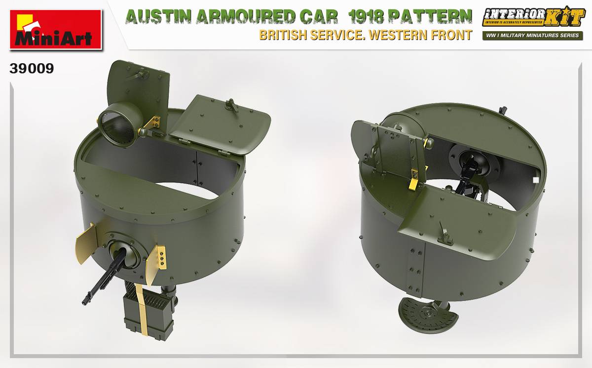AUSTIN ARMOURED CAR 1918 PATTERN. BRITISH SERVICE. WESTERN FRONT. INTERIOR KIT – Image 10