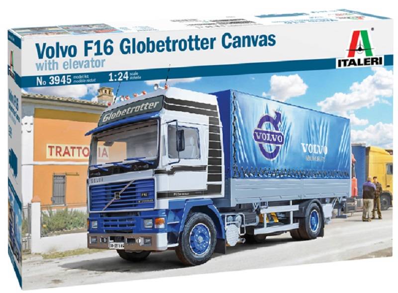 VOLVO F16 Globetrotter Canvas Truck with elevator