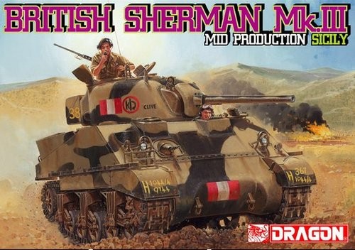 BRITISH SHERMAN Mk.III Mid production SICILY