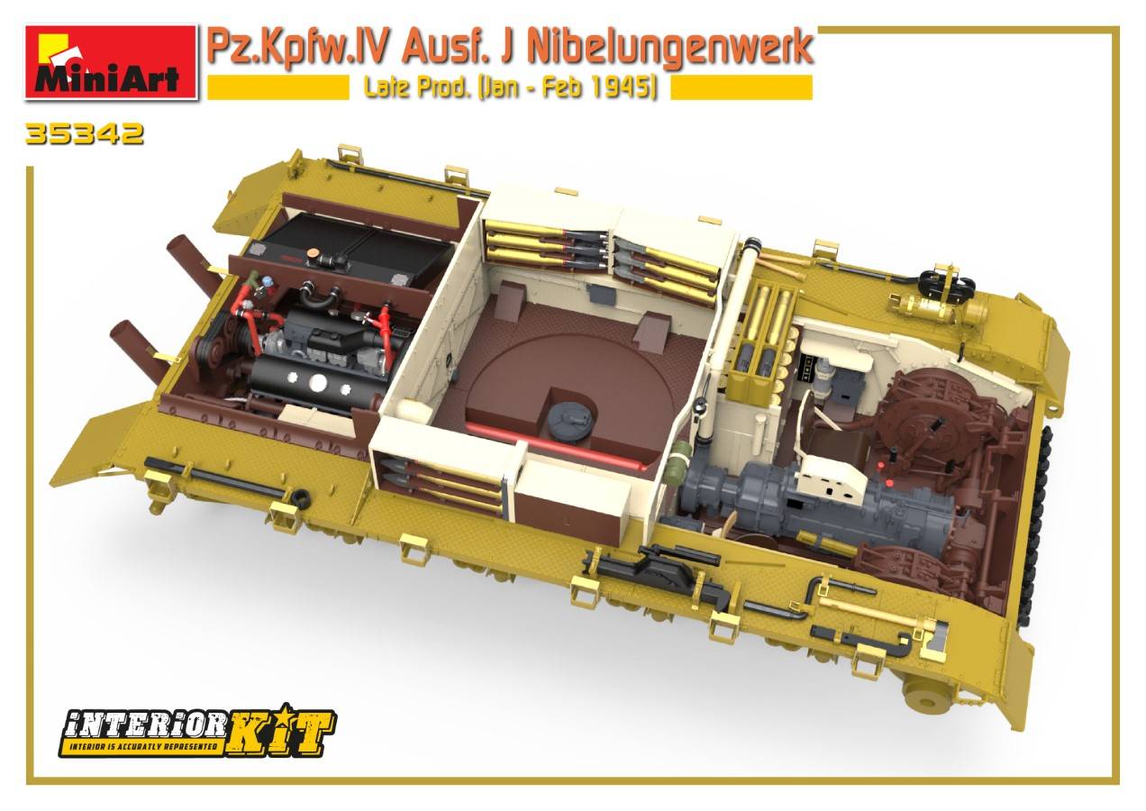 Pz.Kpfw.IV Ausf. J Nibelungenwerk Late Prod. (Jan – Feb 1945) INTERIOR KIT – Image 8