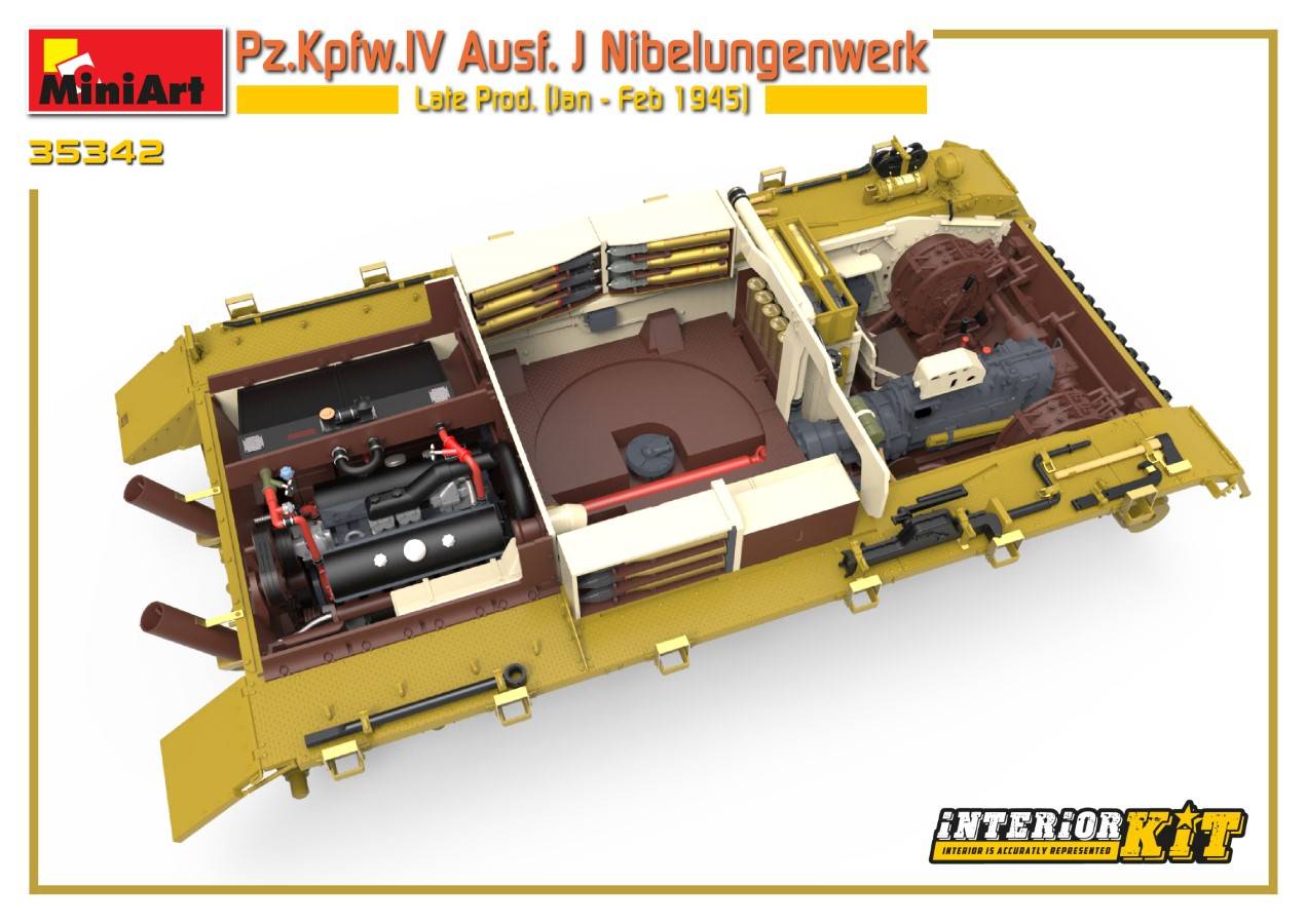 Pz.Kpfw.IV Ausf. J Nibelungenwerk Late Prod. (Jan – Feb 1945) INTERIOR KIT – Image 9