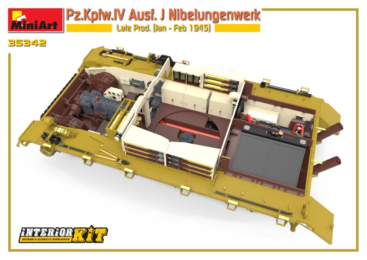 Pz.Kpfw.IV Ausf. J Nibelungenwerk Late Prod. (Jan – Feb 1945) INTERIOR KIT – Image 10