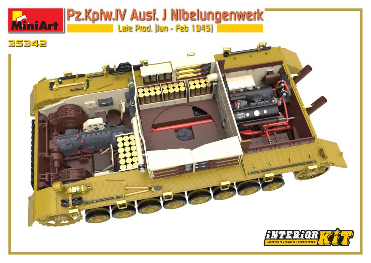 Pz.Kpfw.IV Ausf. J Nibelungenwerk Late Prod. (Jan – Feb 1945) INTERIOR KIT – Image 11