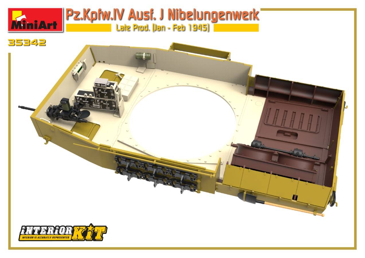 Pz.Kpfw.IV Ausf. J Nibelungenwerk Late Prod. (Jan – Feb 1945) INTERIOR KIT – Image 12