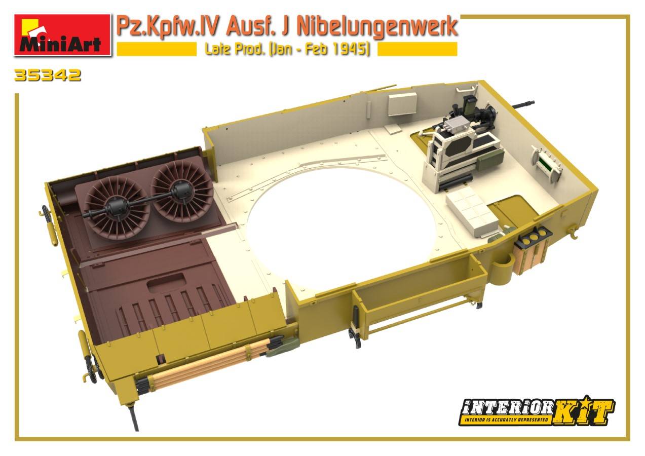 Pz.Kpfw.IV Ausf. J Nibelungenwerk Late Prod. (Jan – Feb 1945) INTERIOR KIT – Image 13