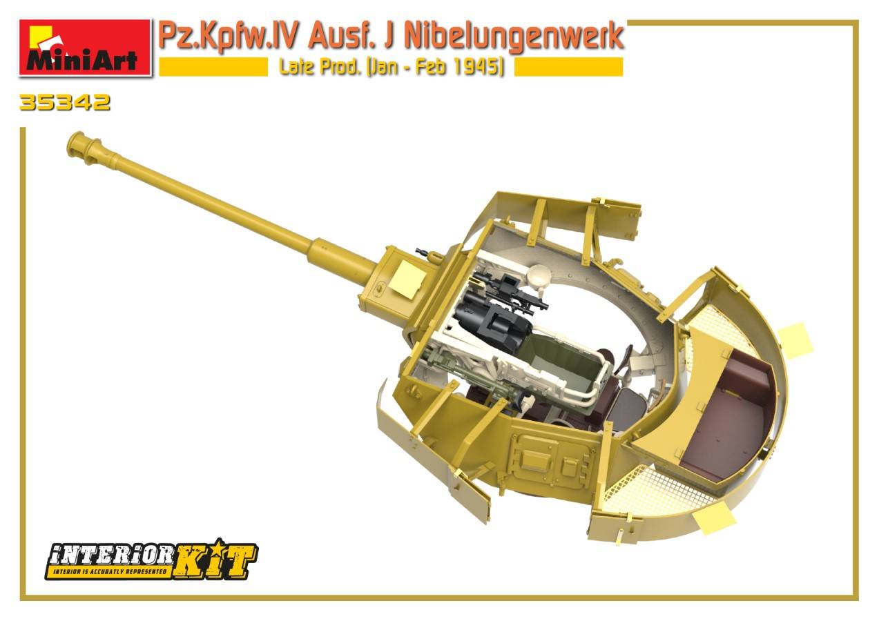 Pz.Kpfw.IV Ausf. J Nibelungenwerk Late Prod. (Jan – Feb 1945) INTERIOR KIT – Image 16