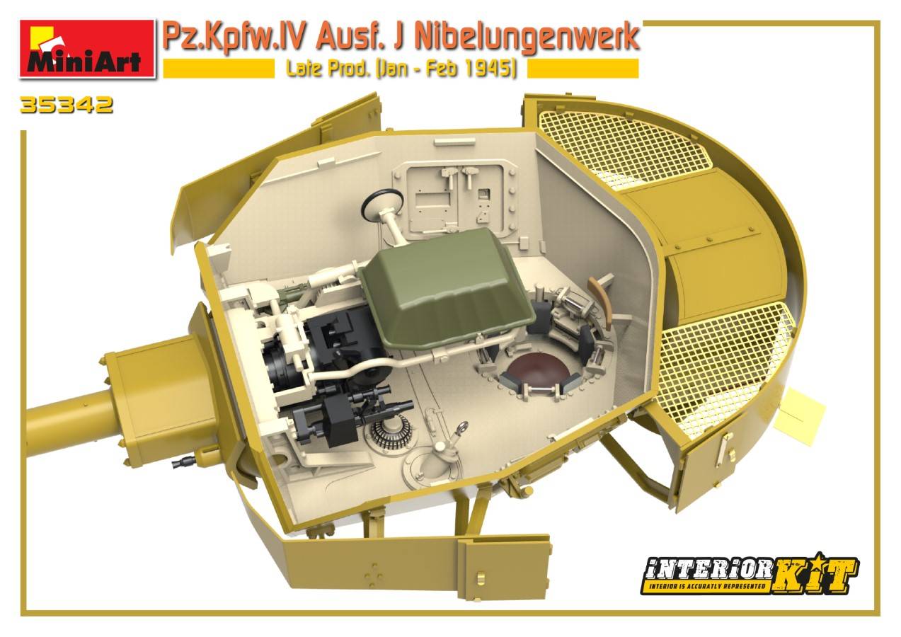 Pz.Kpfw.IV Ausf. J Nibelungenwerk Late Prod. (Jan – Feb 1945) INTERIOR KIT – Image 17