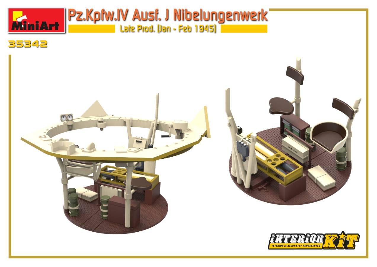 Pz.Kpfw.IV Ausf. J Nibelungenwerk Late Prod. (Jan – Feb 1945) INTERIOR KIT – Image 18