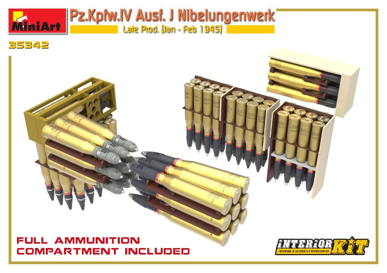 Pz.Kpfw.IV Ausf. J Nibelungenwerk Late Prod. (Jan – Feb 1945) INTERIOR KIT – Image 19