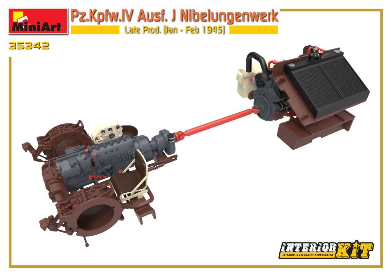 Pz.Kpfw.IV Ausf. J Nibelungenwerk Late Prod. (Jan – Feb 1945) INTERIOR KIT – Image 20