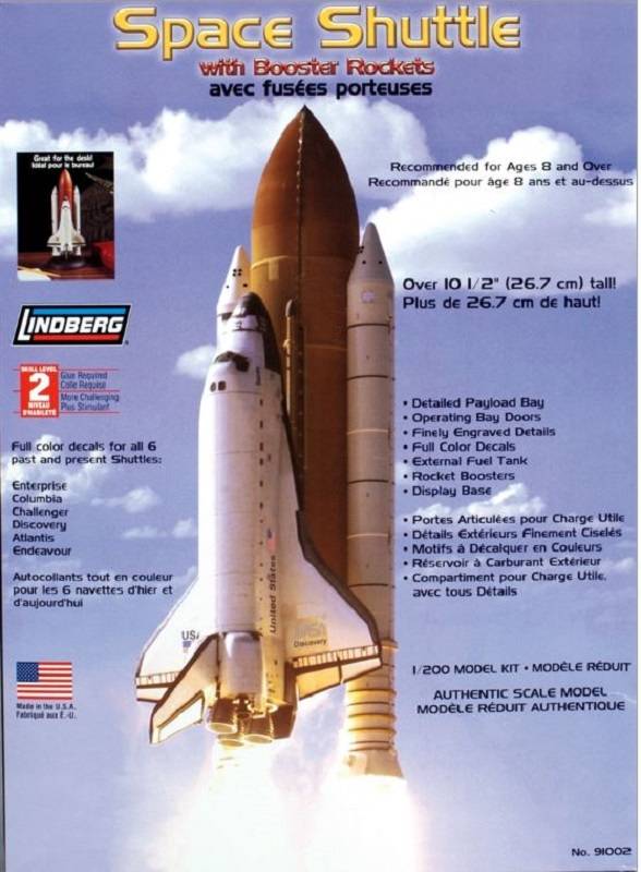 Space Shuttle with Booster Rockets