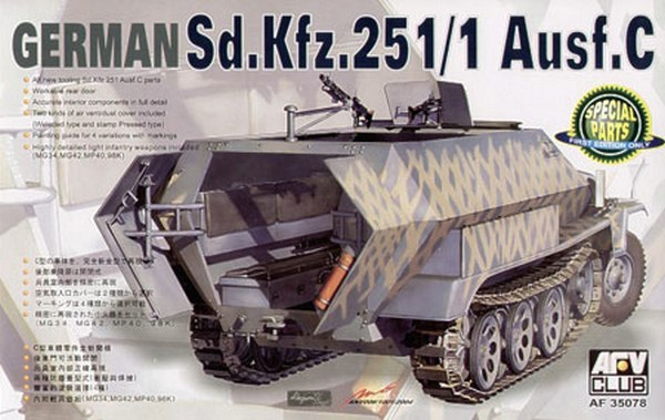 Allemand Sd Kfz 251/Ausf C Schutzenpanzer