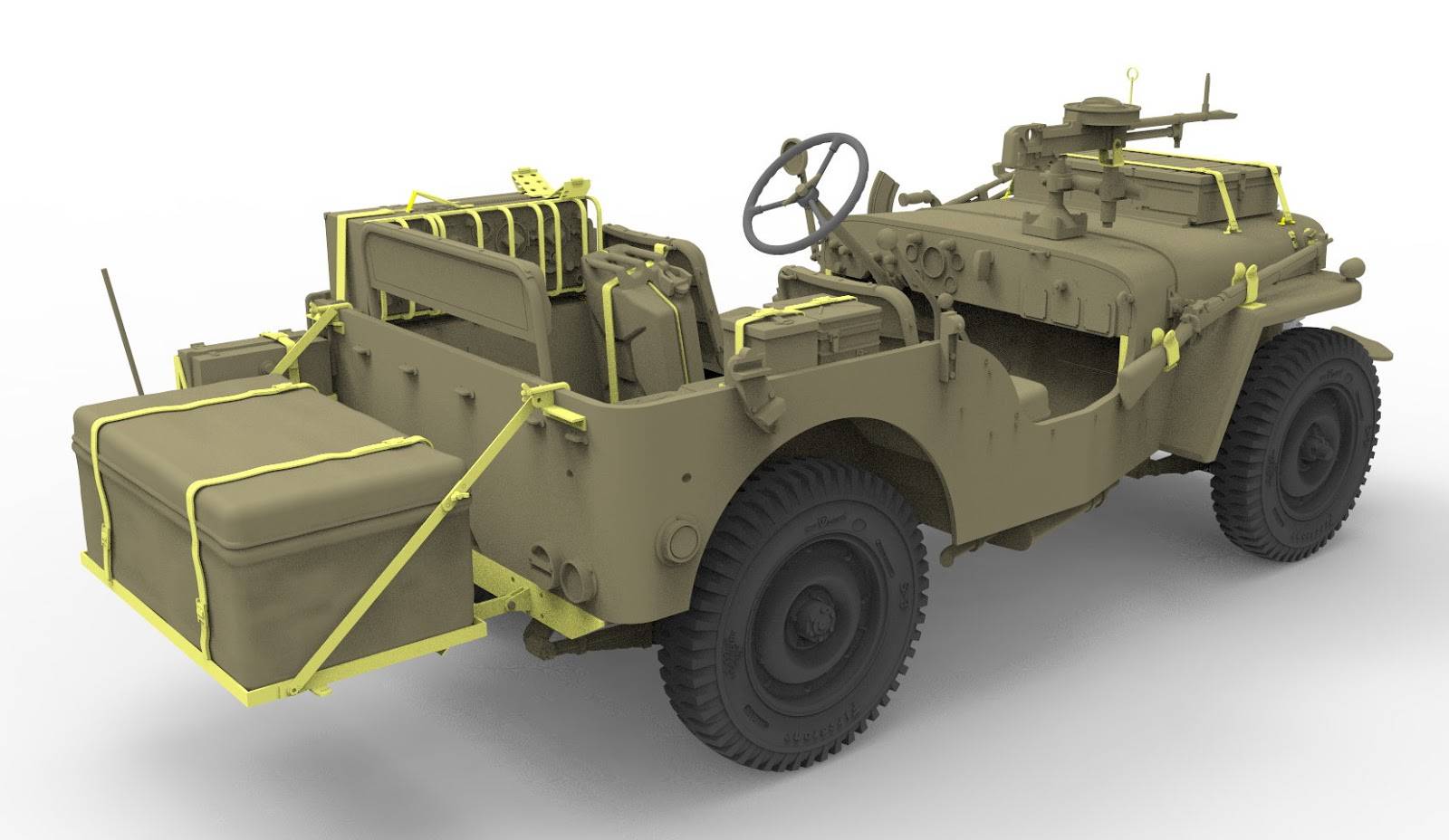 BRITISH RECCE AND SIGNALS LIGHT TRUCK (2 KITS ) with CREWS – Image 3