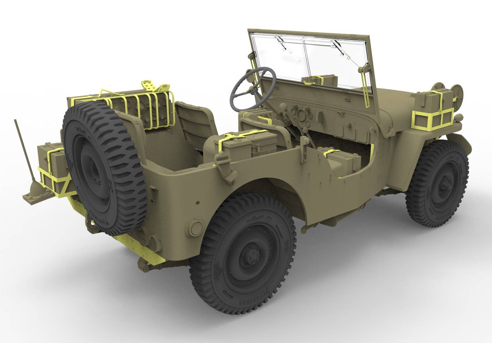 BRITISH RECCE AND SIGNALS LIGHT TRUCK (2 KITS ) with CREWS – Image 4
