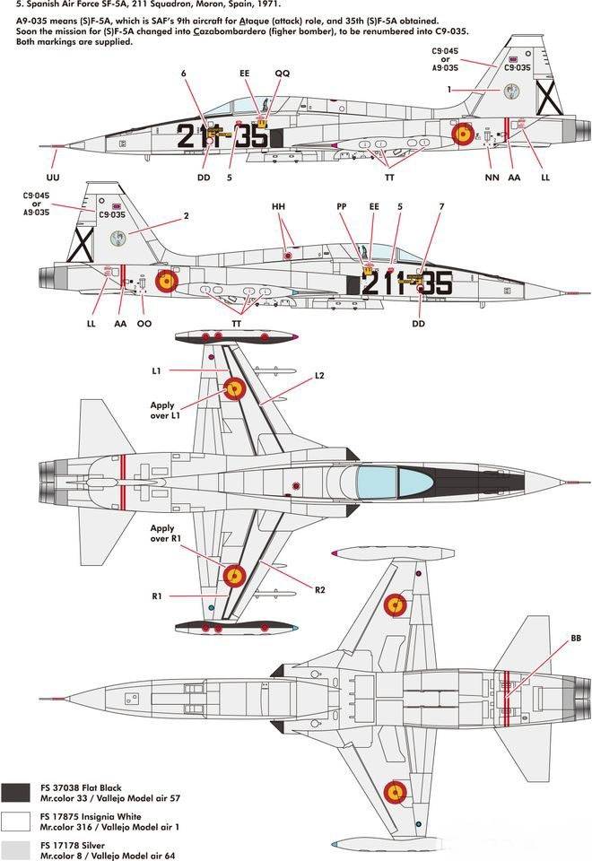 NF-5A/F-5A/SF-5A Freedom Fighter – Image 3