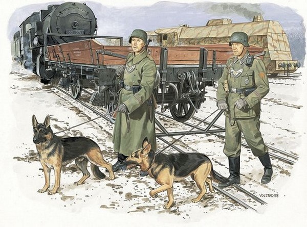 German Railway Gondola Typ Ommr w/AA gun crew – Image 2