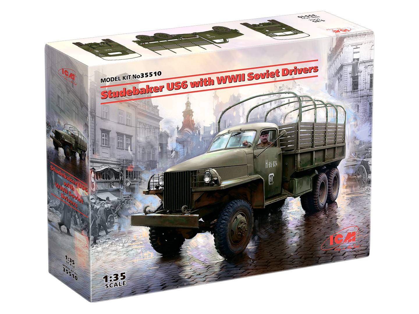Studebaker US6 with WWII Soviet Drivers – Image 4