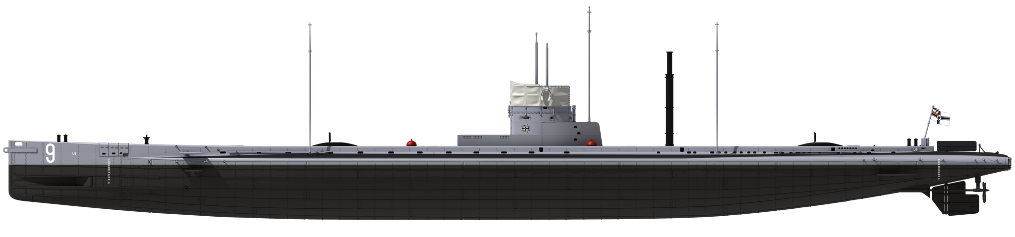 WWI German U-Boat SM U9 – Image 16