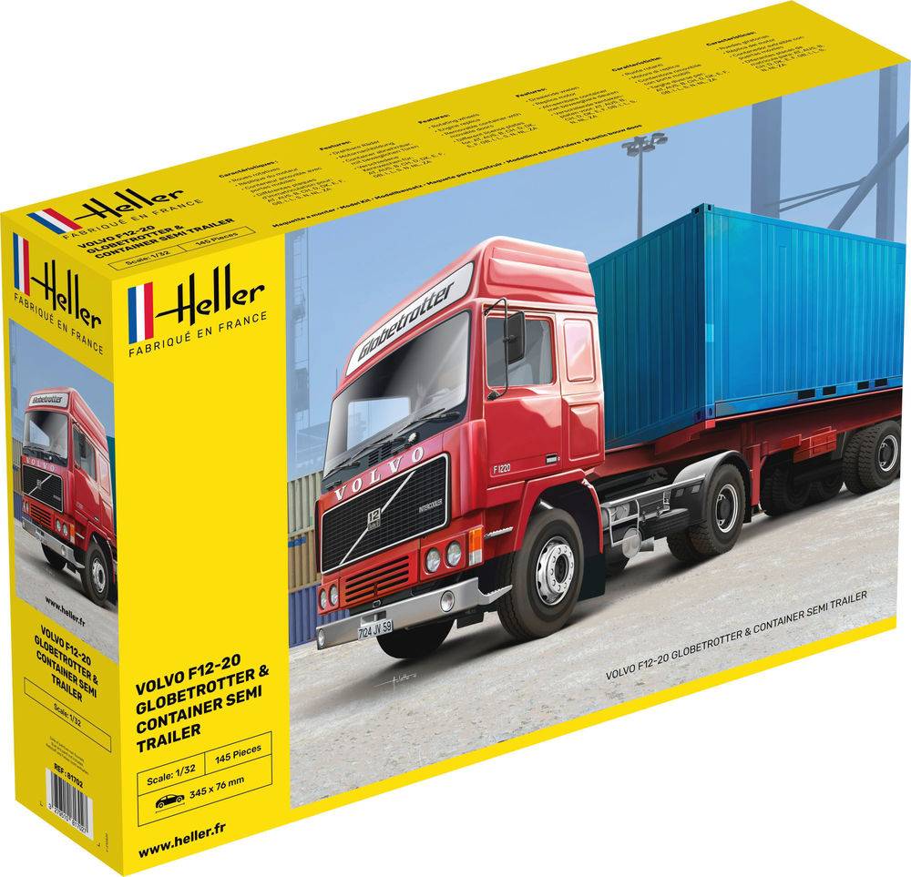 Volvo F12-20 Globe-Trotter & Container Semi-Trailer – Image 3