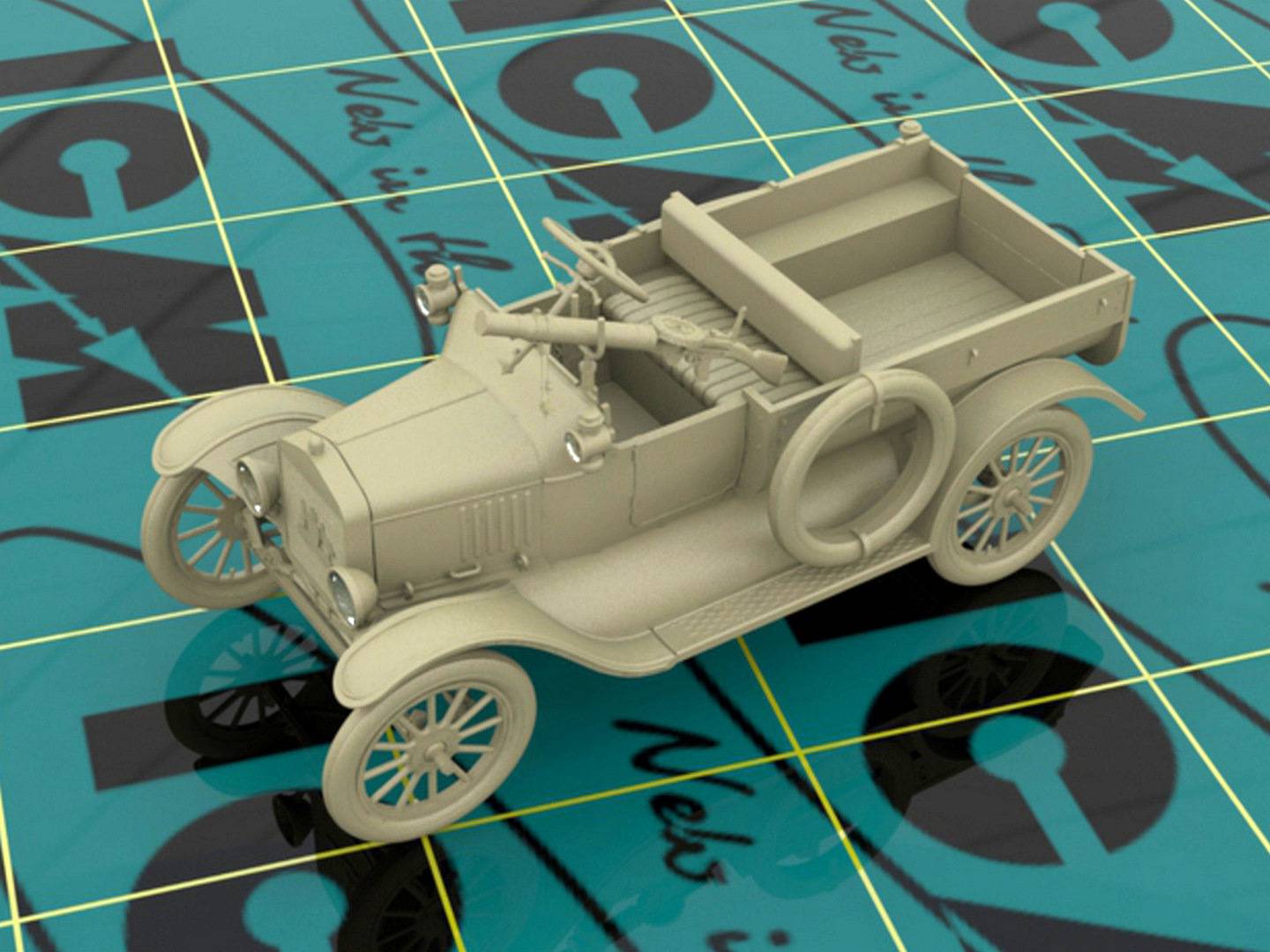 Model T 1917 LCP with Vickers MG WWI ANZAC Car – Image 2