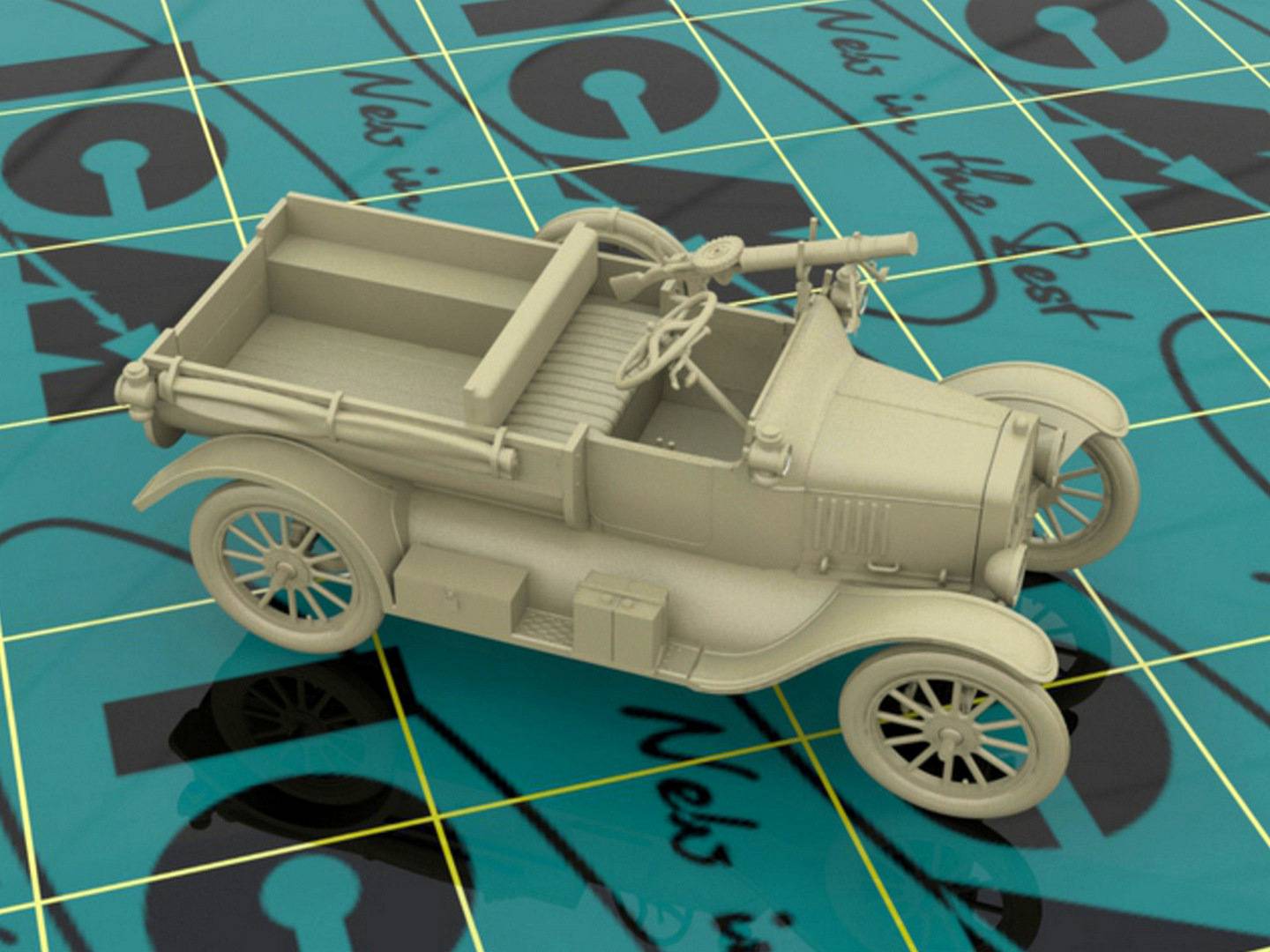 Model T 1917 LCP with Vickers MG WWI ANZAC Car – Image 3