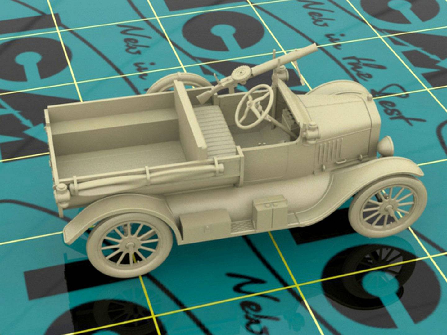 Model T 1917 LCP with Vickers MG WWI ANZAC Car – Image 4