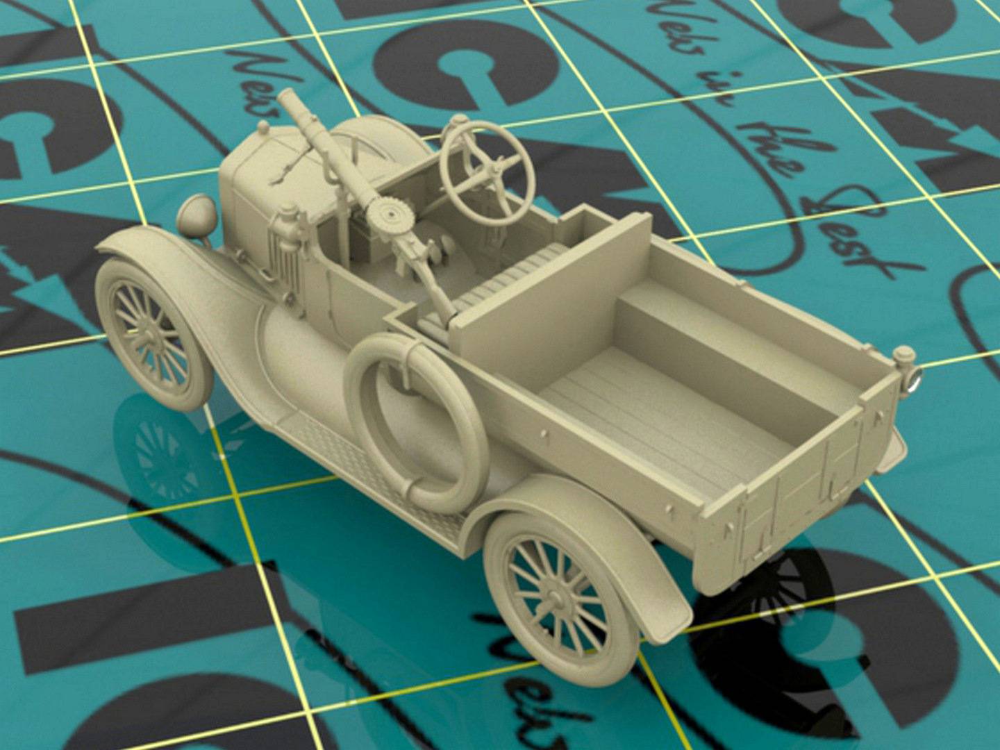Model T 1917 LCP with Vickers MG WWI ANZAC Car – Image 5