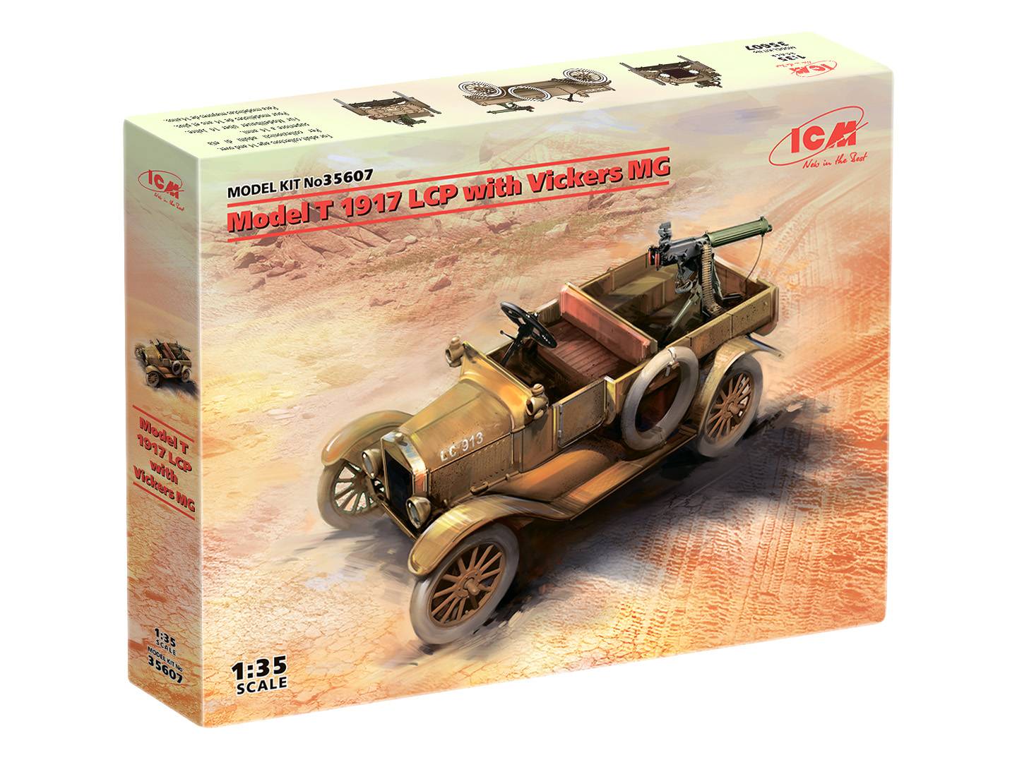 Model T 1917 LCP with Vickers MG WWI ANZAC Car – Image 9