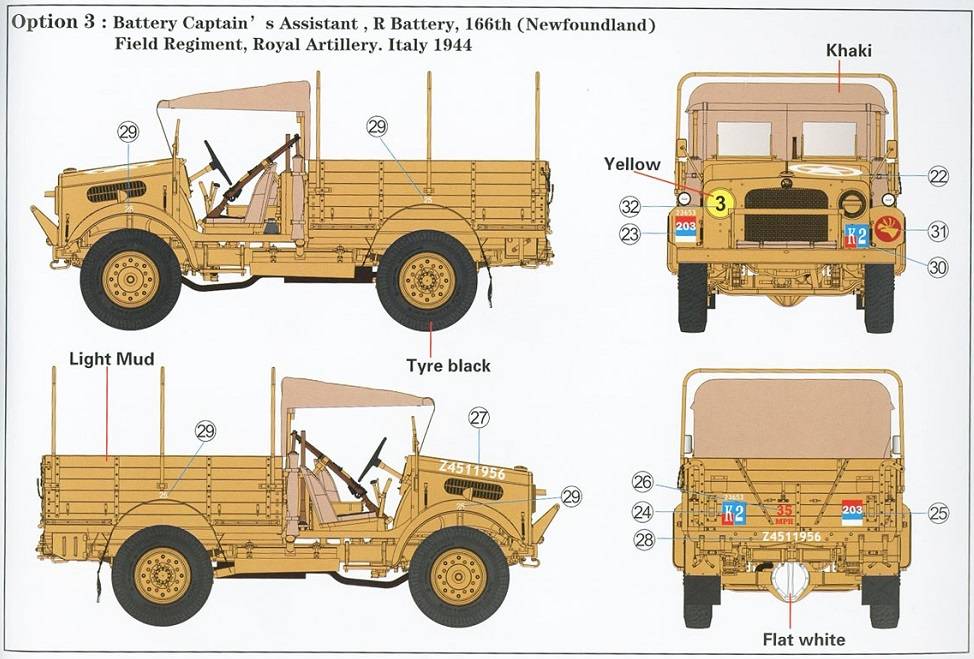 Bedford MWD 15-cwt 4x2 General Service (Open Cab/Aeroscreen) Truck – Image 9