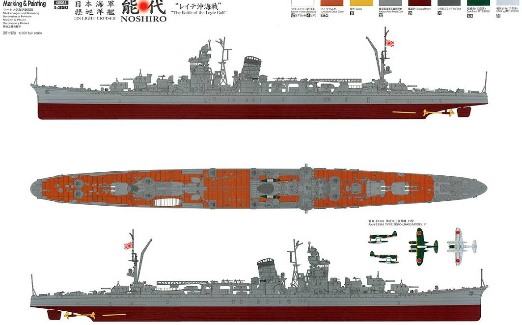 IJN Light Cruiser Noshiro "Battle of Leyte Gulf" – Image 15