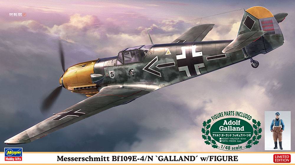 Messerschmitt Bf109E-4/N 'Galland' w/Figure