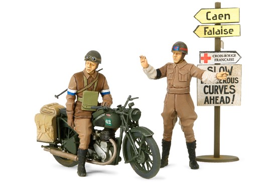 BSA M20 Motorcycle with British Military Police – Image 2
