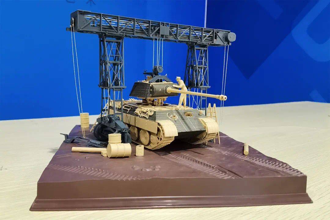 PANTHER A W/ZIMMERIT +16T STRABOKRAN W/MAINTENANCE DIORAMA – Image 19