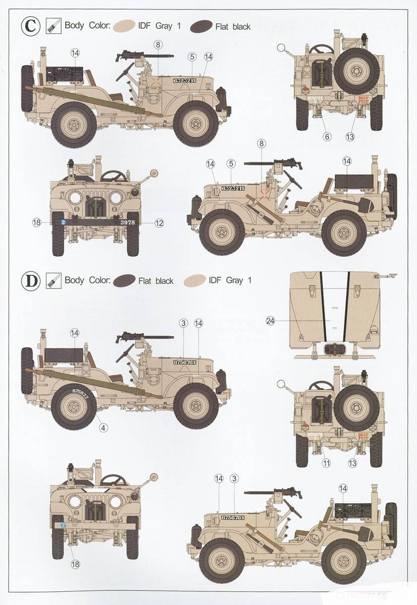 IDF 1/4 ton 4x4 SIYUR & TOLAR M38A1 / CJ-5 – Image 20