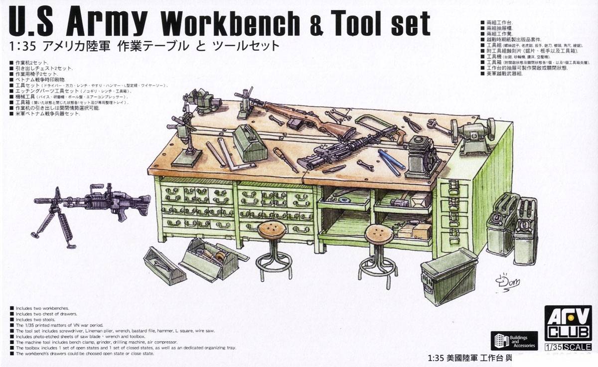 U.S Army Workbench & Tool set