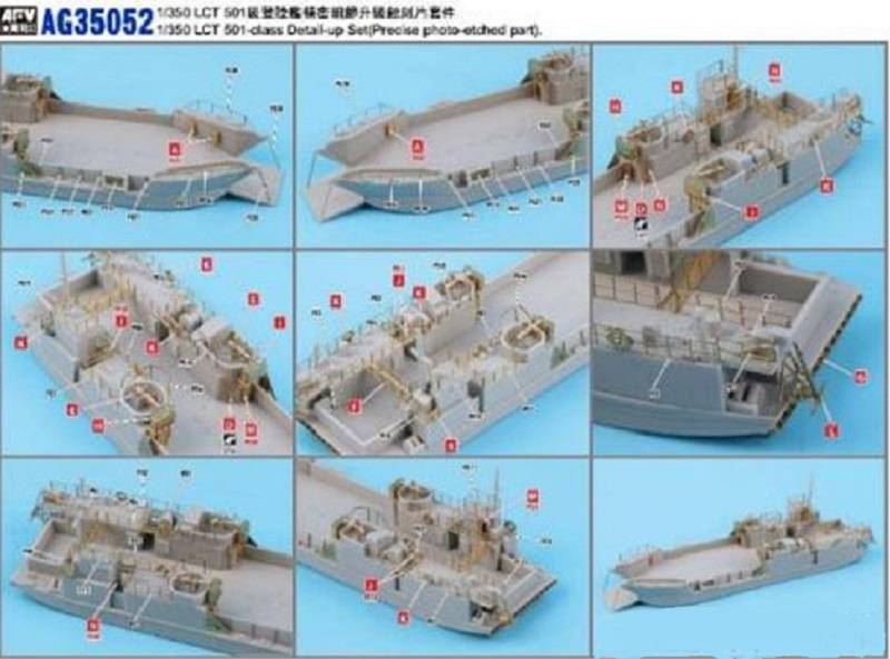 Photo-Etched Conversion Kit for U.S. Navy LCT Mk.6 – Image 3